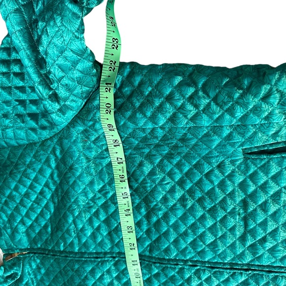 C.L.O.T.H.E.S green zipper pockets quilted jacket in green Large - Picture 4 of 16
